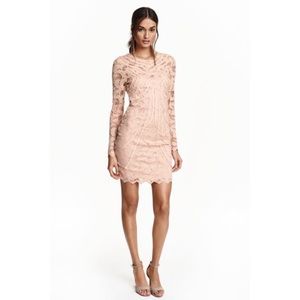 H&M Beige Lace Dress